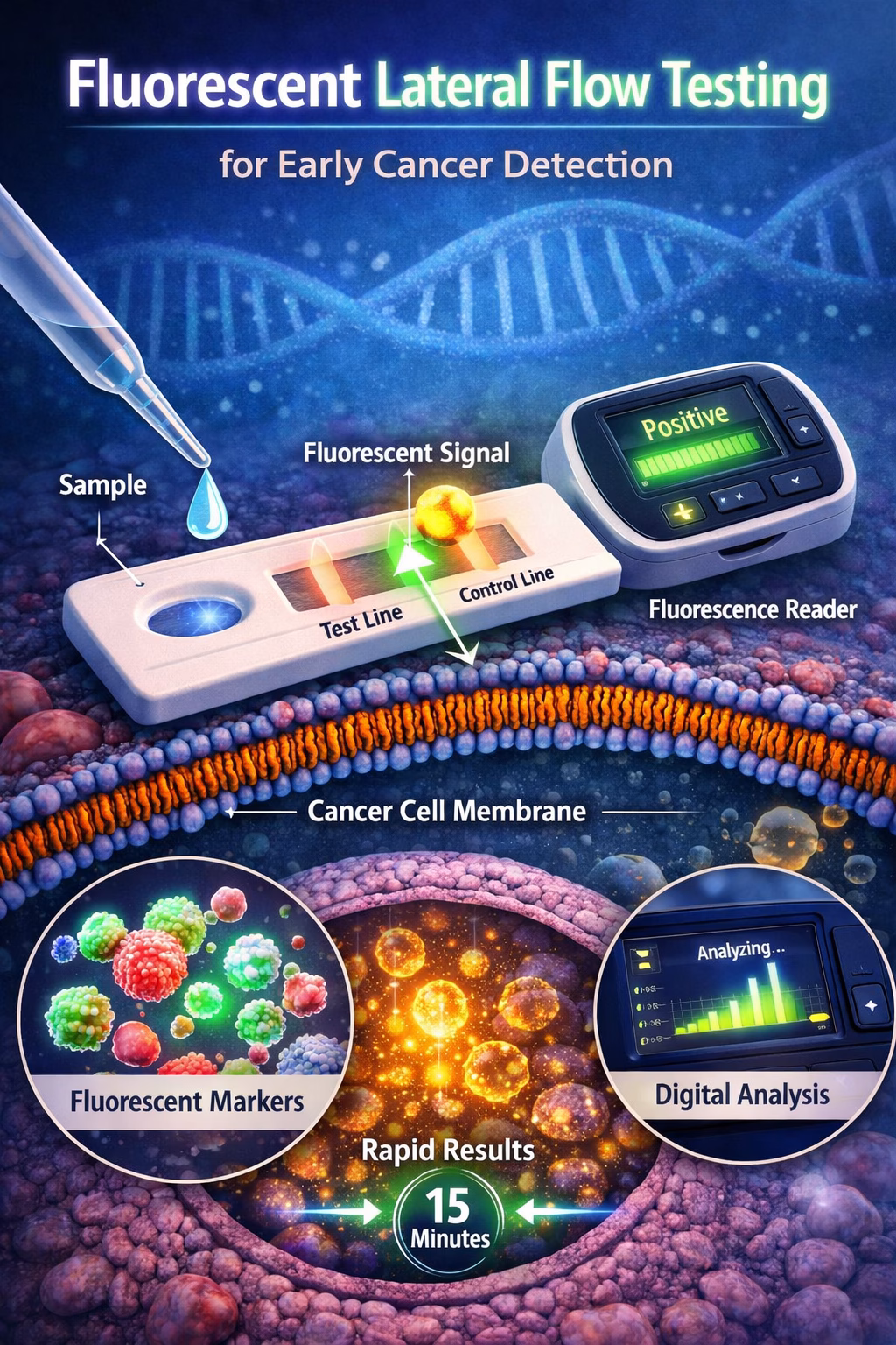 Fluorescent Lateral Flow Testing (FLFT) for Early Cancer Detection