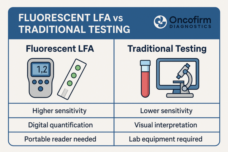 Fluorescent LFA vs Traditional Testing